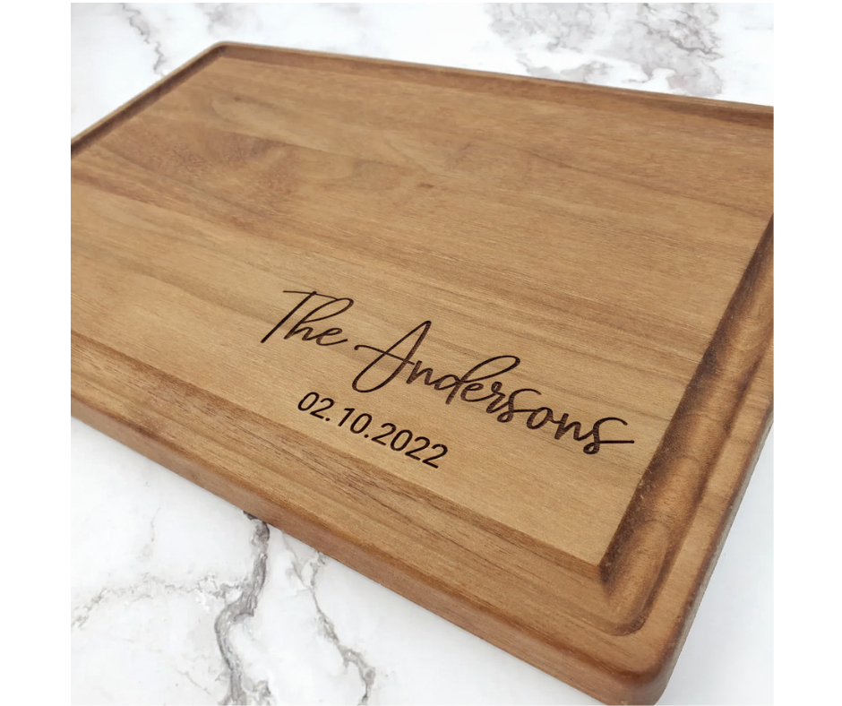 Custom Engraved Wooden Cutting Boards (min. 10 per order