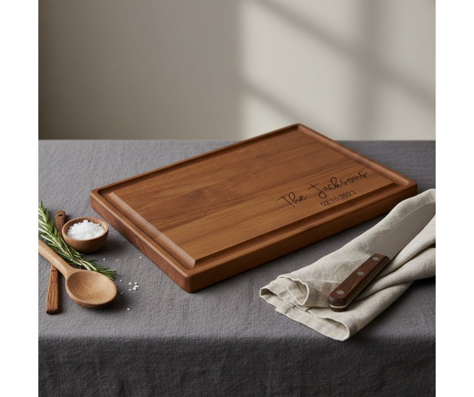Custom Engraved Wooden Cutting Boards (min. 10 per order
