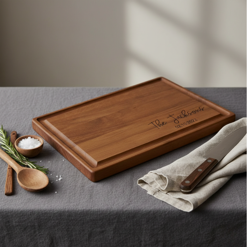 Custom Engraved Wooden Cutting Board