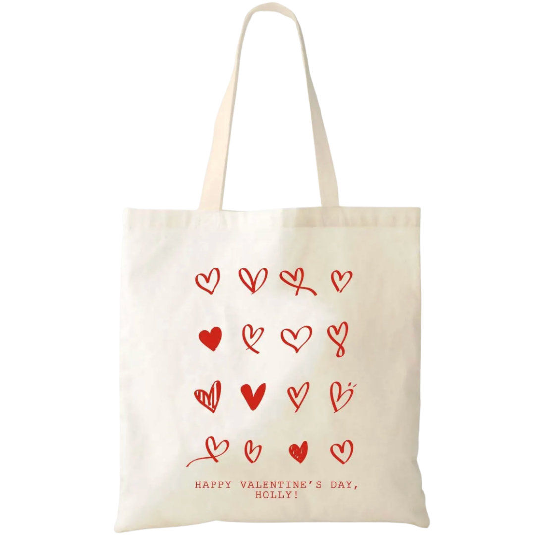 Custom Valentines Day Tote Bag