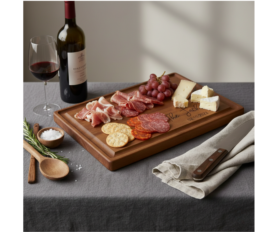 Custom Engraved Wooden Cutting Boards (min. 10 per order