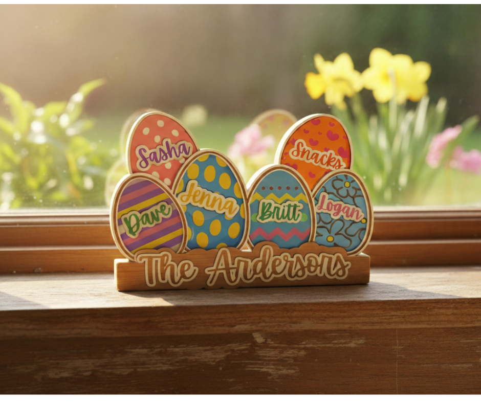 Custom Wooden Easter Sign