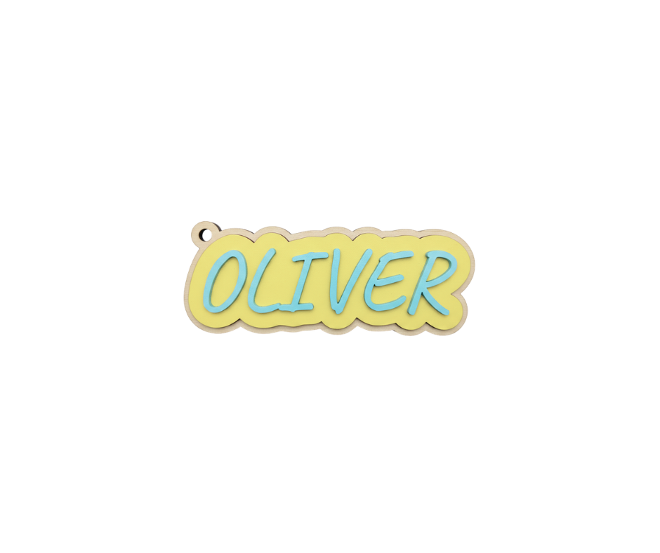 Custom Wooden Easter Basket Tag