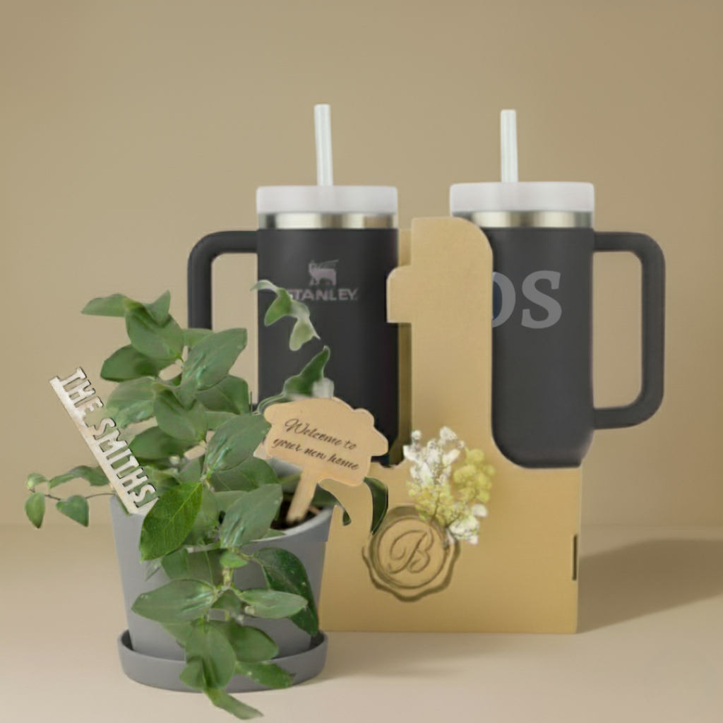 Custom Tumbler + Plant Set - 2 Pack