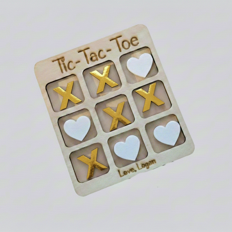 Custom Valentine's Day Tic-Tac-Toe