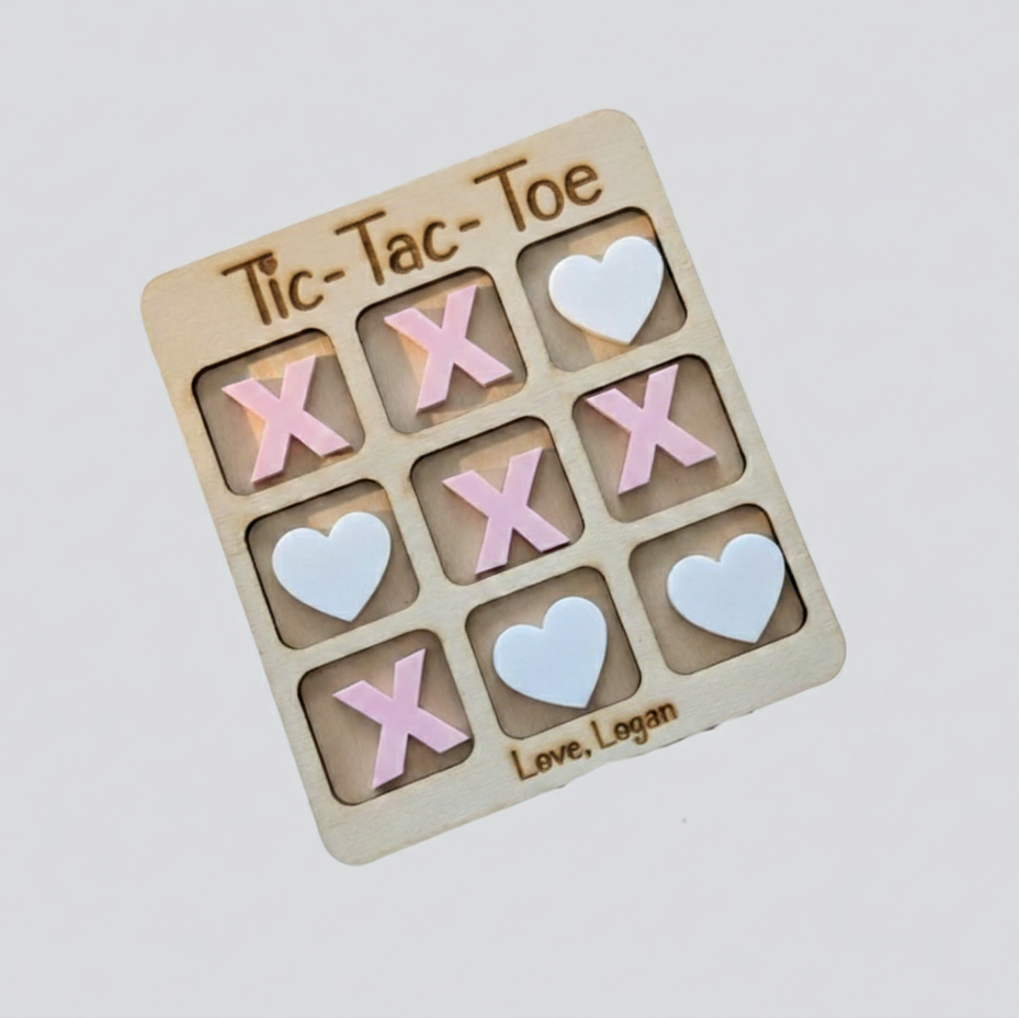 Custom Valentine's Day Tic-Tac-Toe