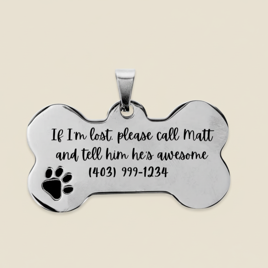 Custom Engraved Pet ID Tag
