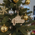I Heart Synchro Holiday Ornament