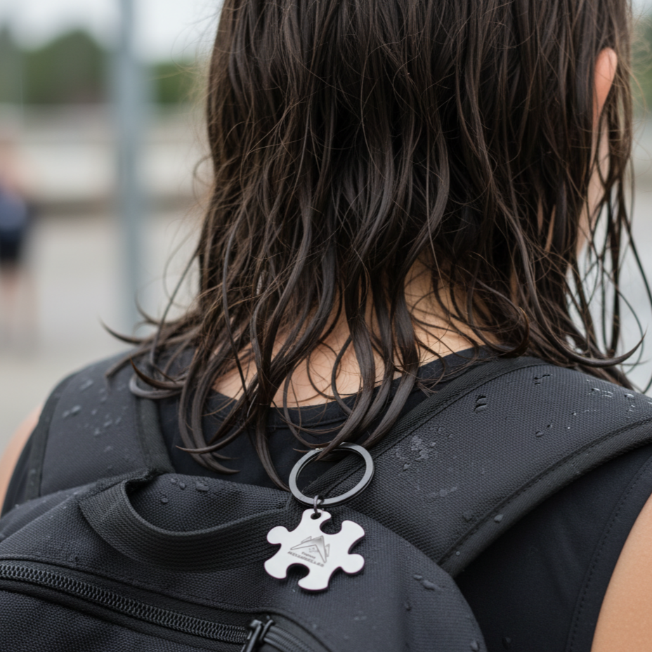 Calgary Aquabelles ‘where we all fit’ keychain