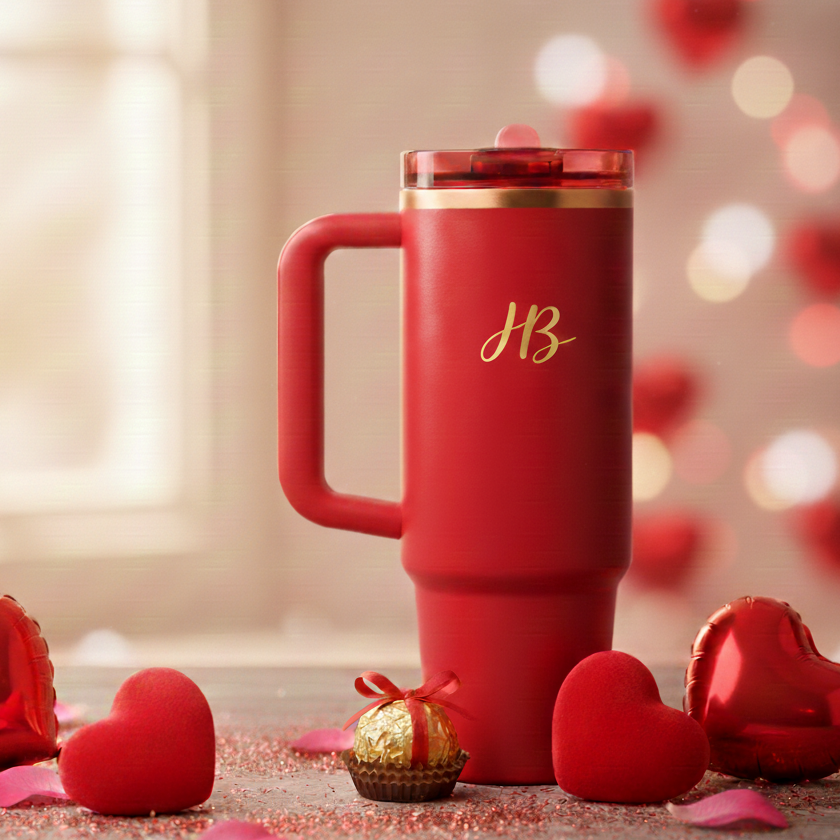 Custom Valentine Stanley Tumbler Set
