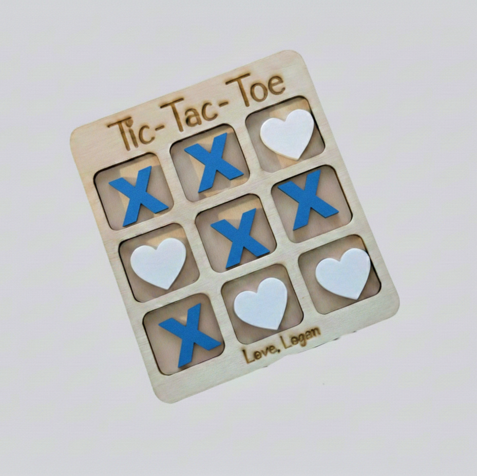 Custom Valentine's Day Tic-Tac-Toe