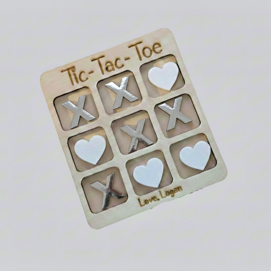 Custom Valentine's Day Tic-Tac-Toe