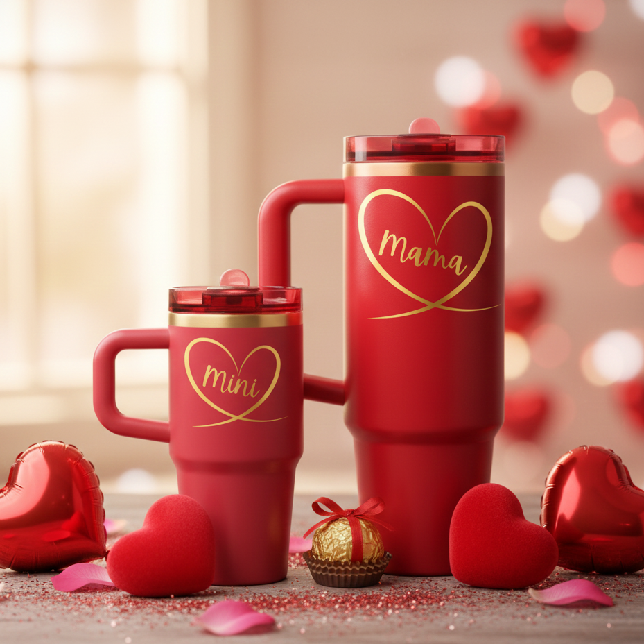 Custom Valentine Stanley Tumbler Set