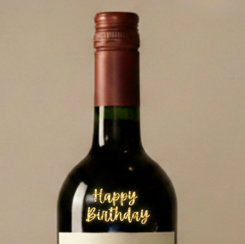 Custom Engraved Wine Bottle