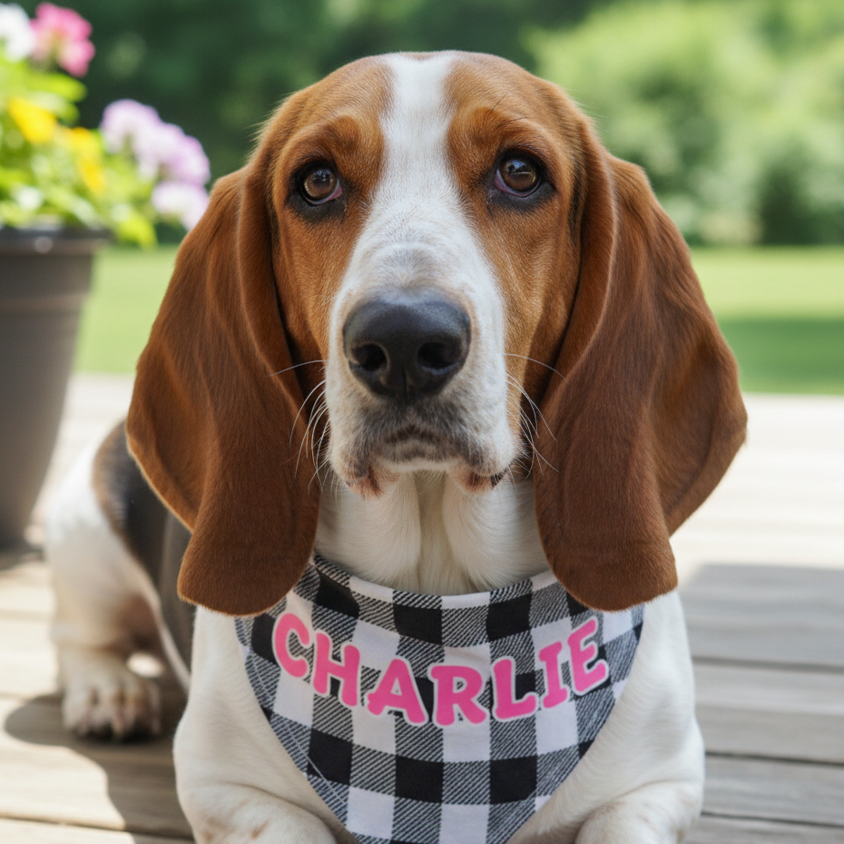 Custom Dog Bandana (Glow-in-the-Dark)