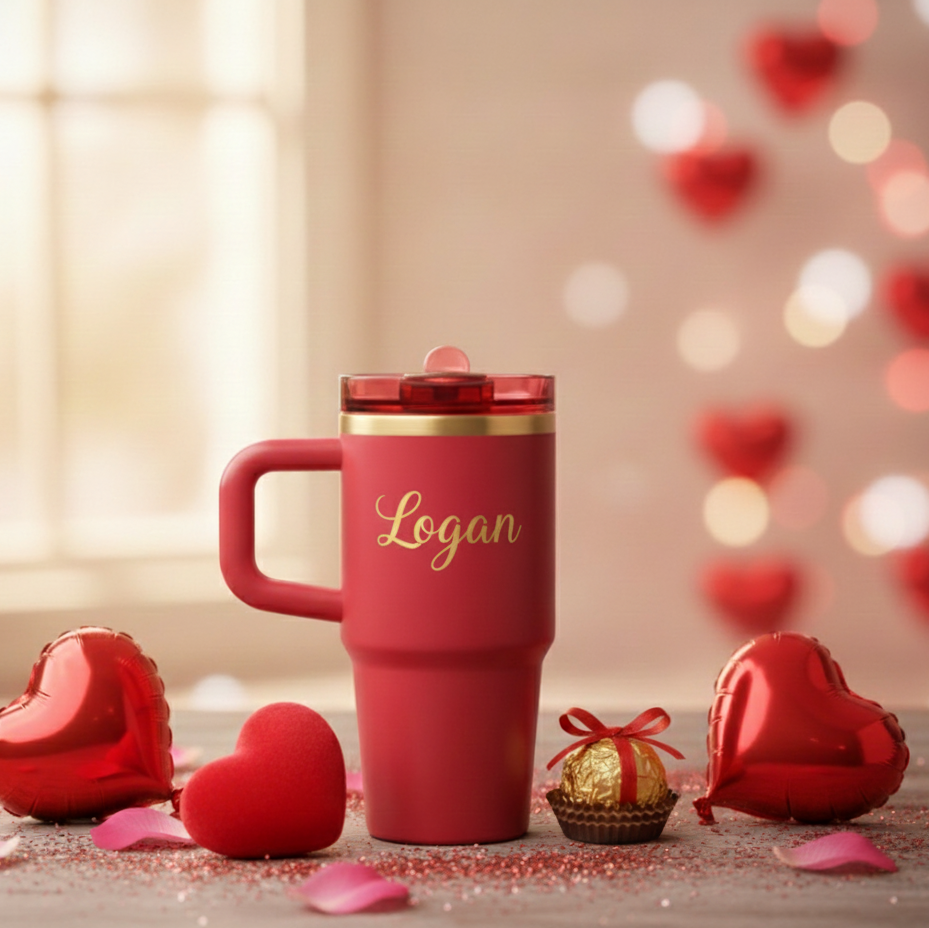 Custom Valentine Stanley Tumbler Set