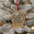 Custom Ornament - Snowglobe Family