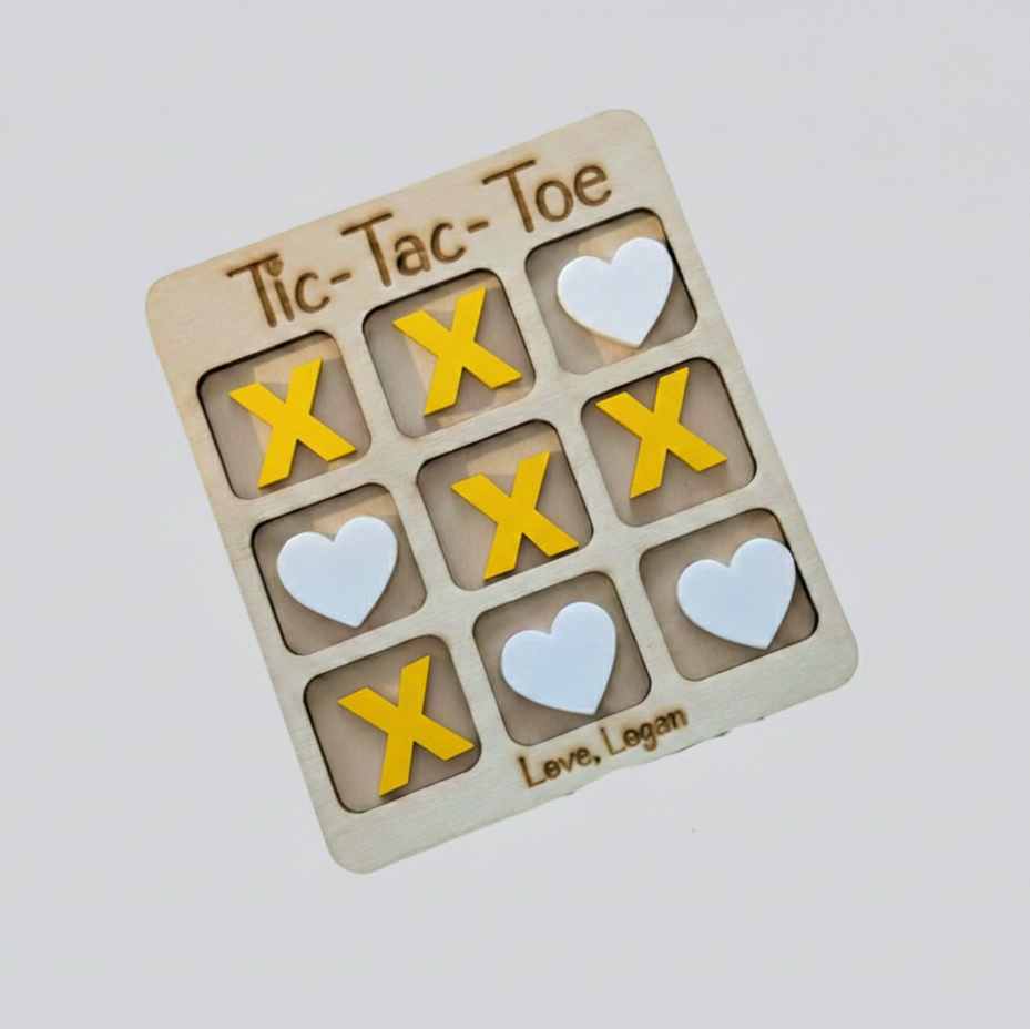 Custom Valentine's Day Tic-Tac-Toe