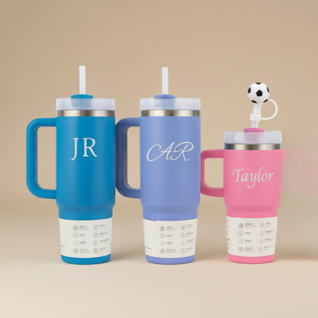 Custom Family Tumbler Set - 3 Pack