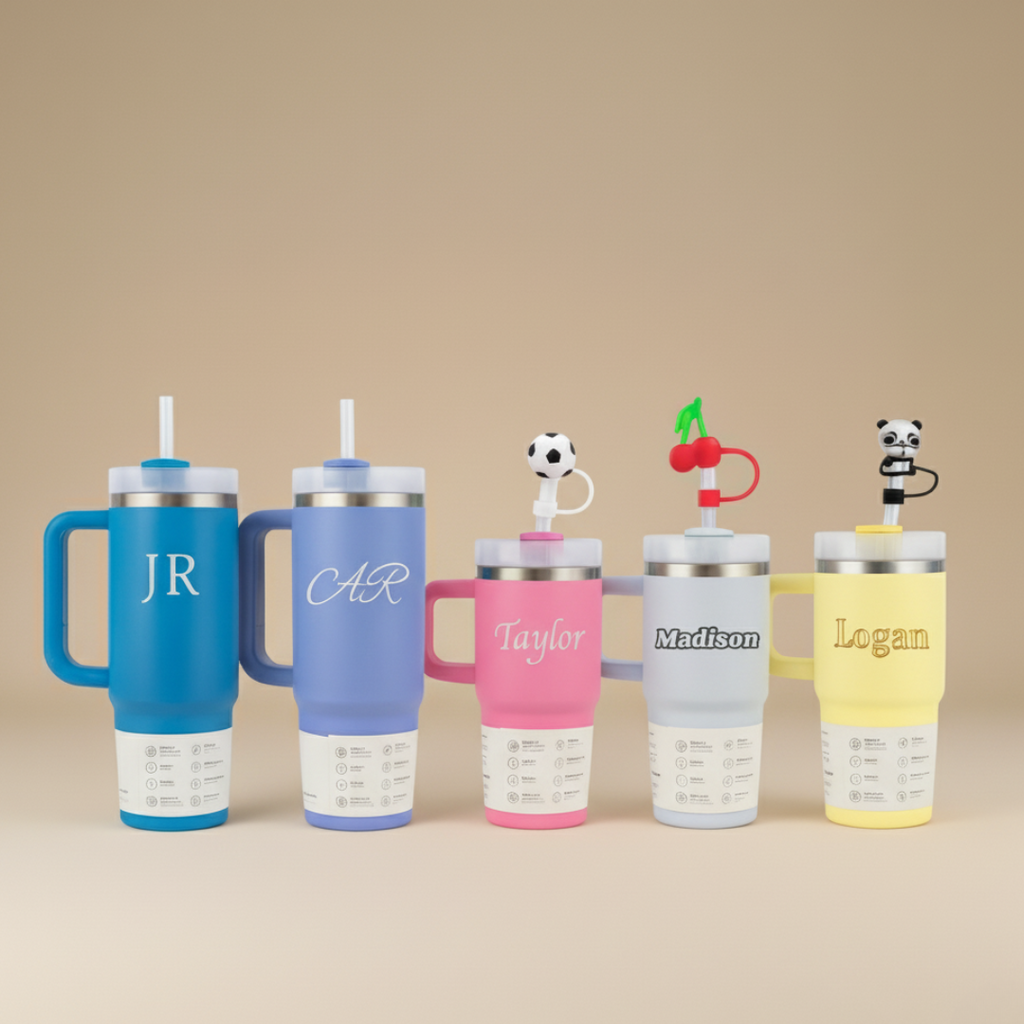 Custom Family Tumbler Set - 5 Pack