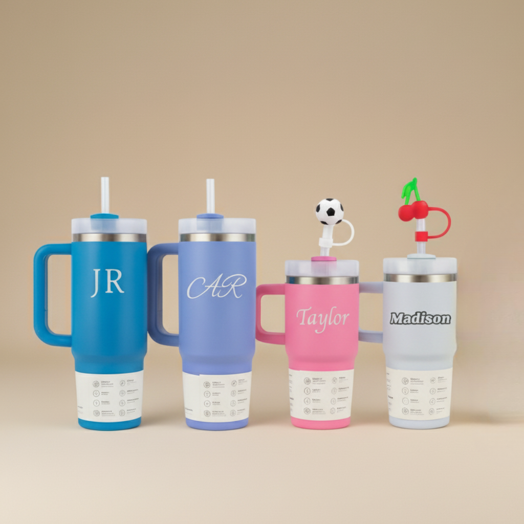 Custom Family Tumbler Set - 4 Pack