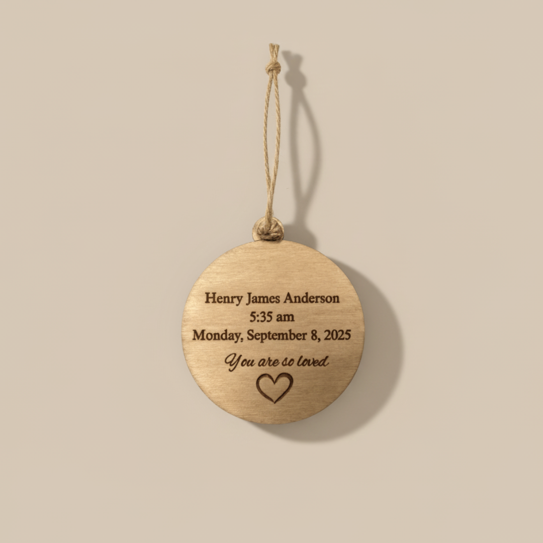 Custom Ornament - New Baby