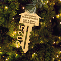 Custom Ornament - First Christmas in Your New Home Wooden Key